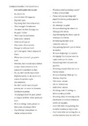 English Worksheet: CLASS VOCABULARY