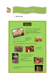 English worksheet: Shops-reading