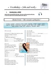 English Worksheet: Shania Twain SONG about JOBS  