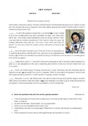 English Worksheet: Space tourism