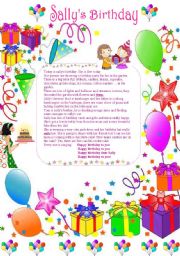 English Worksheet: Sallys Birthday