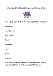 English Worksheet: Dictionary Practice