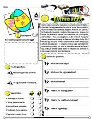 English Worksheet: RC Series_Level 01_Easter Edition 03 Easter Eggs (Fully Editable + Key)