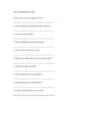 English Worksheet: have something done