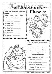 English Worksheet: Colour