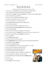 English Worksheet: Seinfeld - The Contest