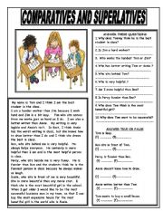 English Worksheet: COMPARATIVES AND SUPERLATIVES