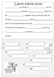 English Worksheet: Funny fortune-teller!