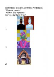 English worksheet: describing feelings using MAGRITTEs PAINTINGS