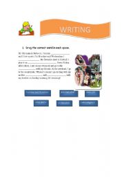 English Worksheet: Reading about sports and hobbies