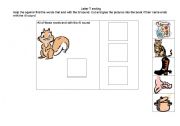 English Worksheet: words  end with the /t/ sound