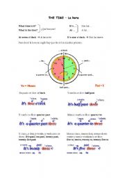 English Worksheet: The Time