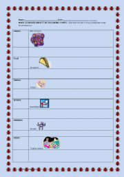 English worksheet: VOCABULARY AND SPEAKING ACTIVITY ALL LEVEL. 