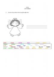 English worksheet: Adjectives 