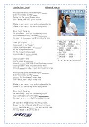 English Worksheet: STEREO LOVE - EDWARD MAYA.   SONG + VIDEO LINK AND ACTIVITIES