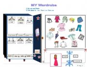 English Worksheet: My Wardrobe
