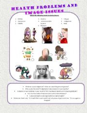 English Worksheet: Health Problems and Image Issues 