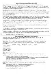 English Worksheet: New speed limits in Spain