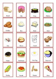 English Worksheet: foods