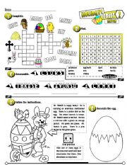 English Worksheet: Holiday Series_02 Easter (Fully Editable + Key)