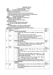 English Worksheet: lesson plan at the supermarket