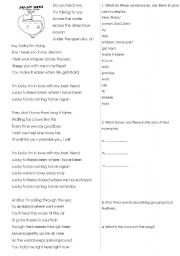 English Worksheet: Jason Mraz feat. Colbie Caillat - Lucky