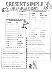 English Worksheet: SIMPLE PRESENT