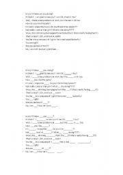 English Worksheet: Disappearing dialogue. At the party