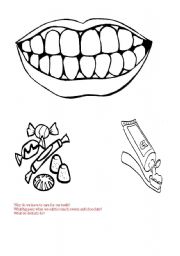 English worksheet: Teeth care