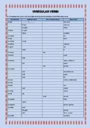 Leading Forms_Irregular verbs