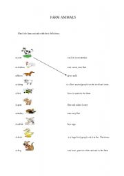 English Worksheet: Farm animals