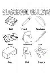 classroom objects