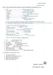 English worksheet: presen simple