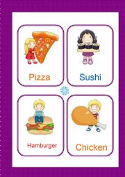 English Worksheet: Food and Drink flash-cards 2/2