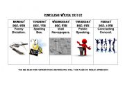 English Worksheet: English Week