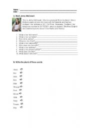 English Worksheet: test 5th grade