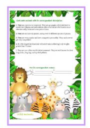 English Worksheet: Wild animals