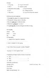 English Worksheet: Future tenses test