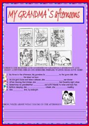 English Worksheet: My Grandma`s Afternoon