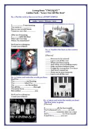 English Worksheet: Song from 