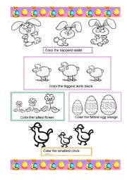 English Worksheet: Easter - superlatives