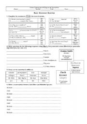 English Worksheet: Basic Grammar - to be and jobs