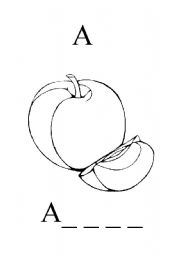 English Worksheet: Guessing the name and coloring