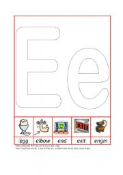 English worksheet: Phonic Recognition Ee