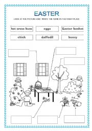 English Worksheet: Easter dictionary