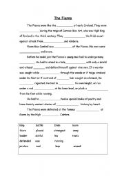 English Worksheet: Irish History Cloze