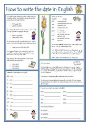 English Worksheet: DATES IN ENGLISH