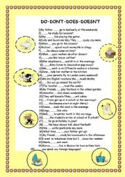 English Worksheet: present smple