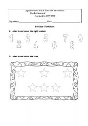 English worksheet: numbers