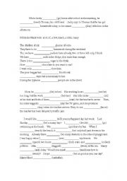 English Worksheet: Tense and quarntifier